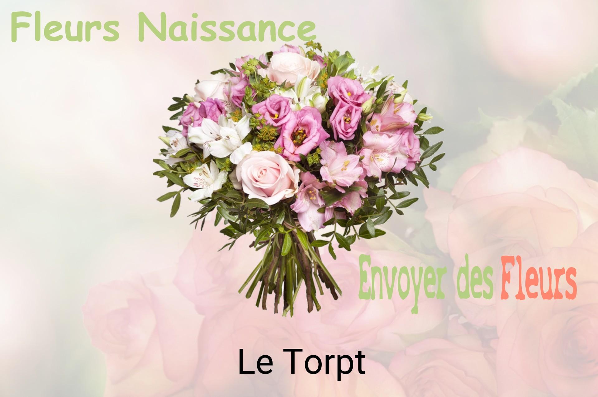 Bouquet de fleurs de naissance livré à Le Torpt